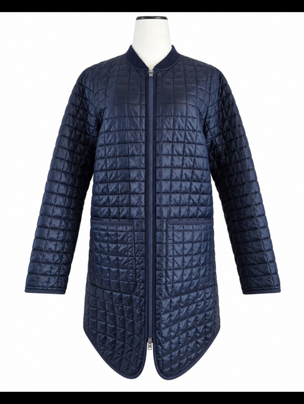 Athleta Grandview Primaloft Long Quilted Jacket Navy Size Small - Picture 1 of 11